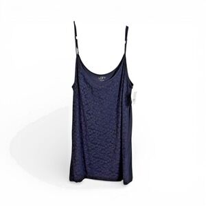 Ann Taylor Loft Navy Lace Cami NWT Size Large